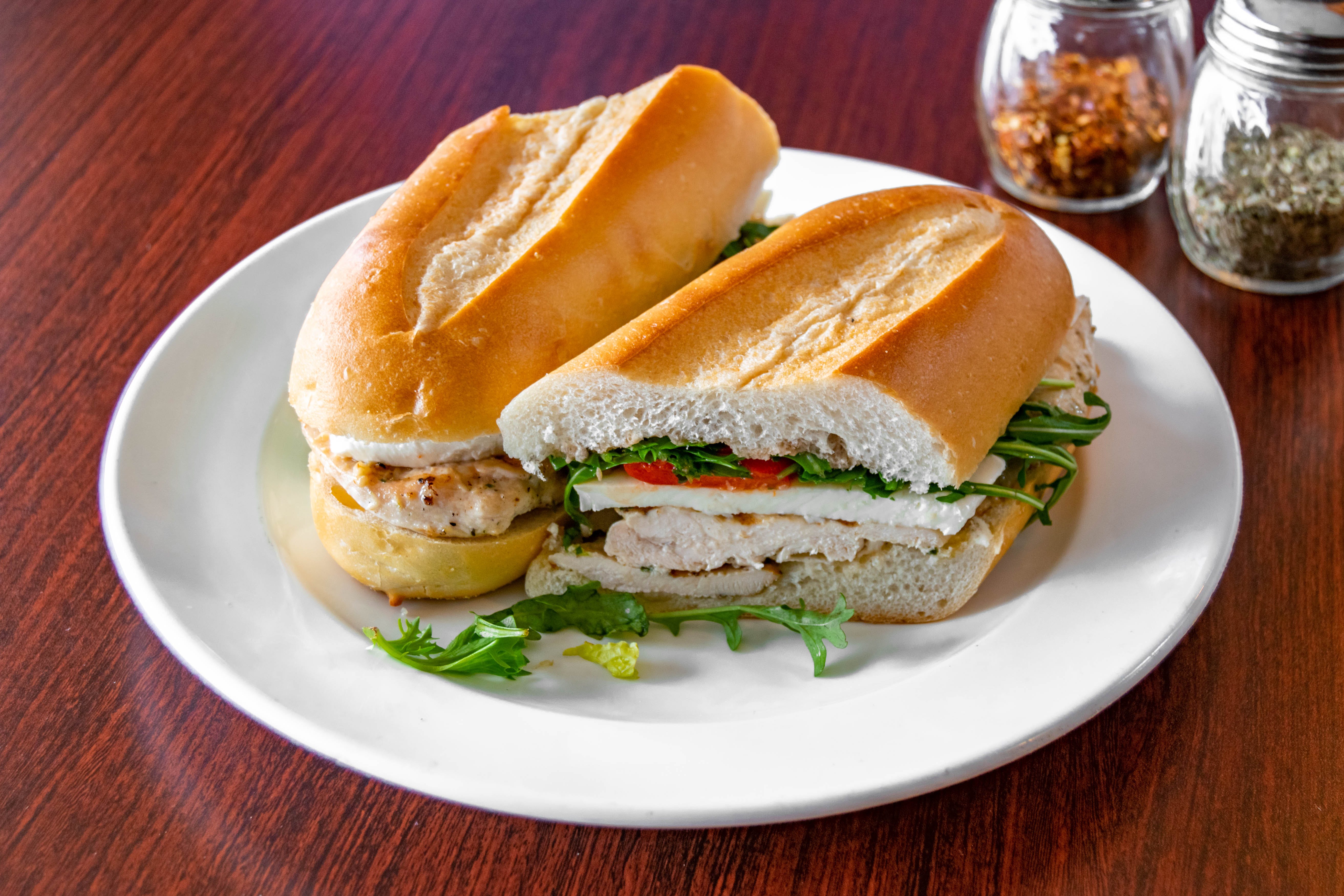 Order 3. Marinated Grilled Chicken Sub - Cold Subs food online from Mondo Pizza store, Randolph on bringmethat.com