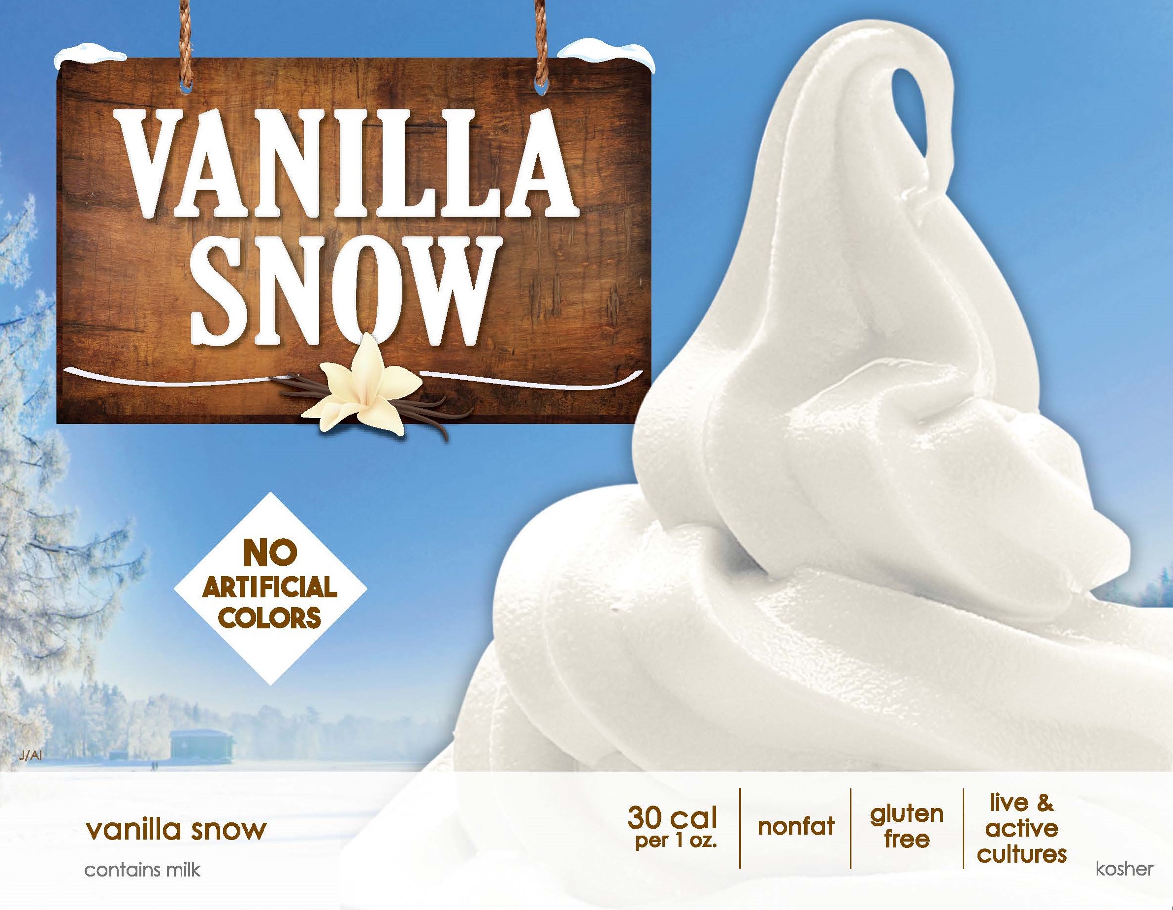 Order Vanilla Snow - Non Fat food online from Menchie Frozen Yogurt store, Bristol on bringmethat.com