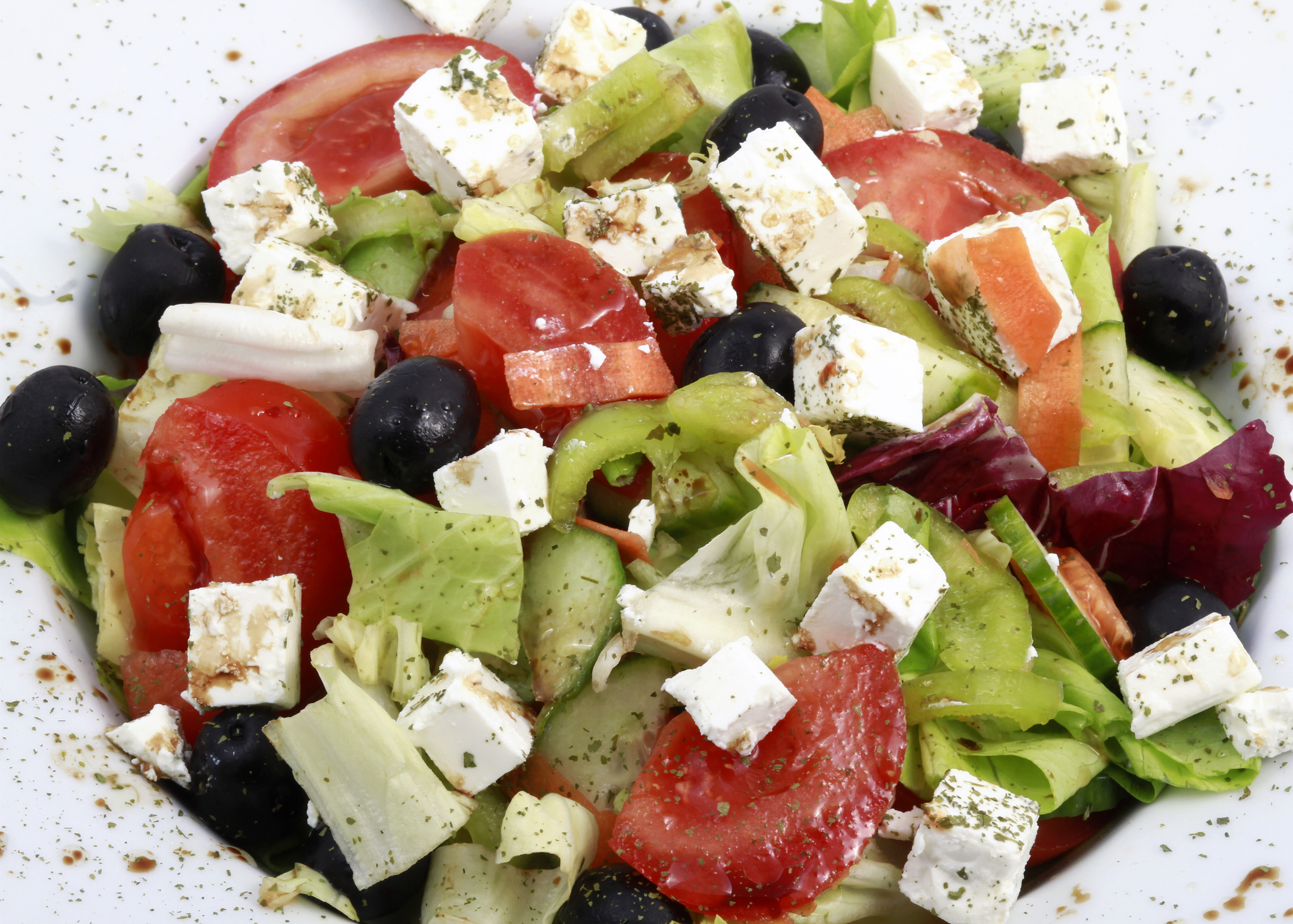 Order Greek Salad food online from Pizza Today store, Groton on bringmethat.com