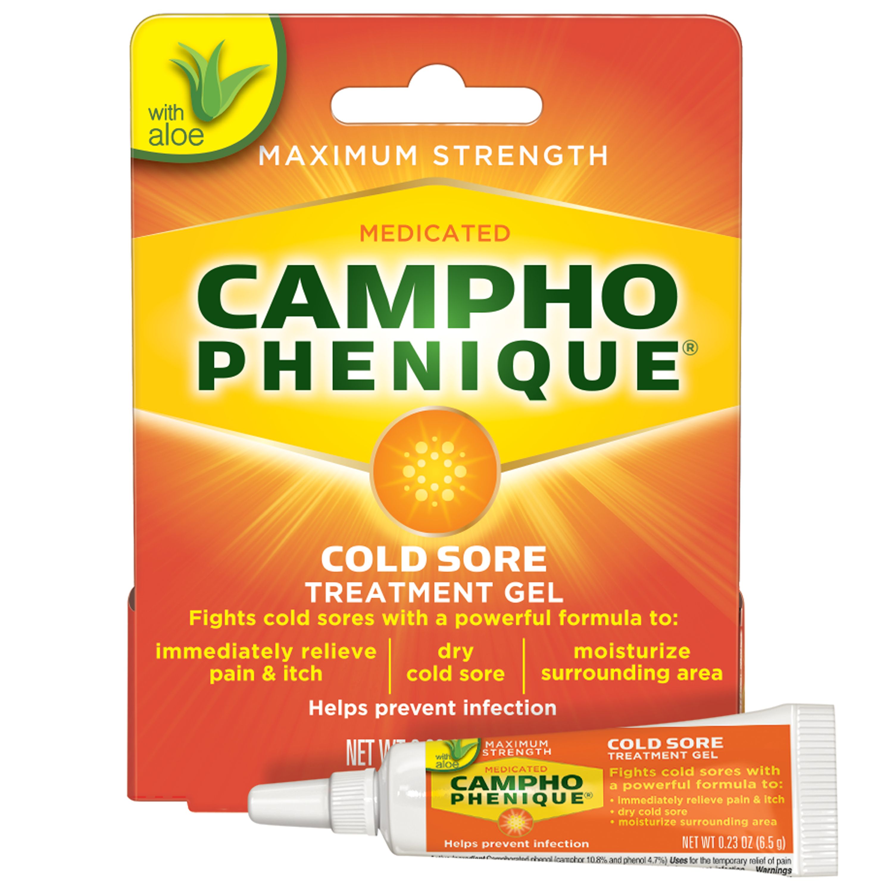 Order Campho Phenique Cold Sore and Fever Blister Treatment for Lips -Maximum Strength, 0.23 oz food online from Rite Aid store, READING on bringmethat.com