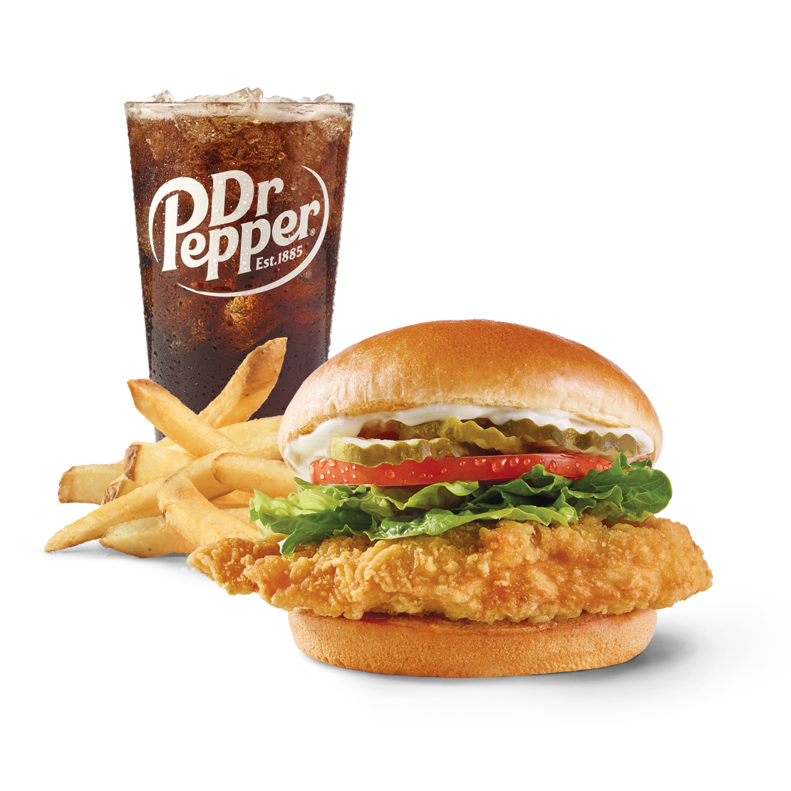 Order Classic Chicken Sandwich Combo food online from Wendy store, Merion Station on bringmethat.com