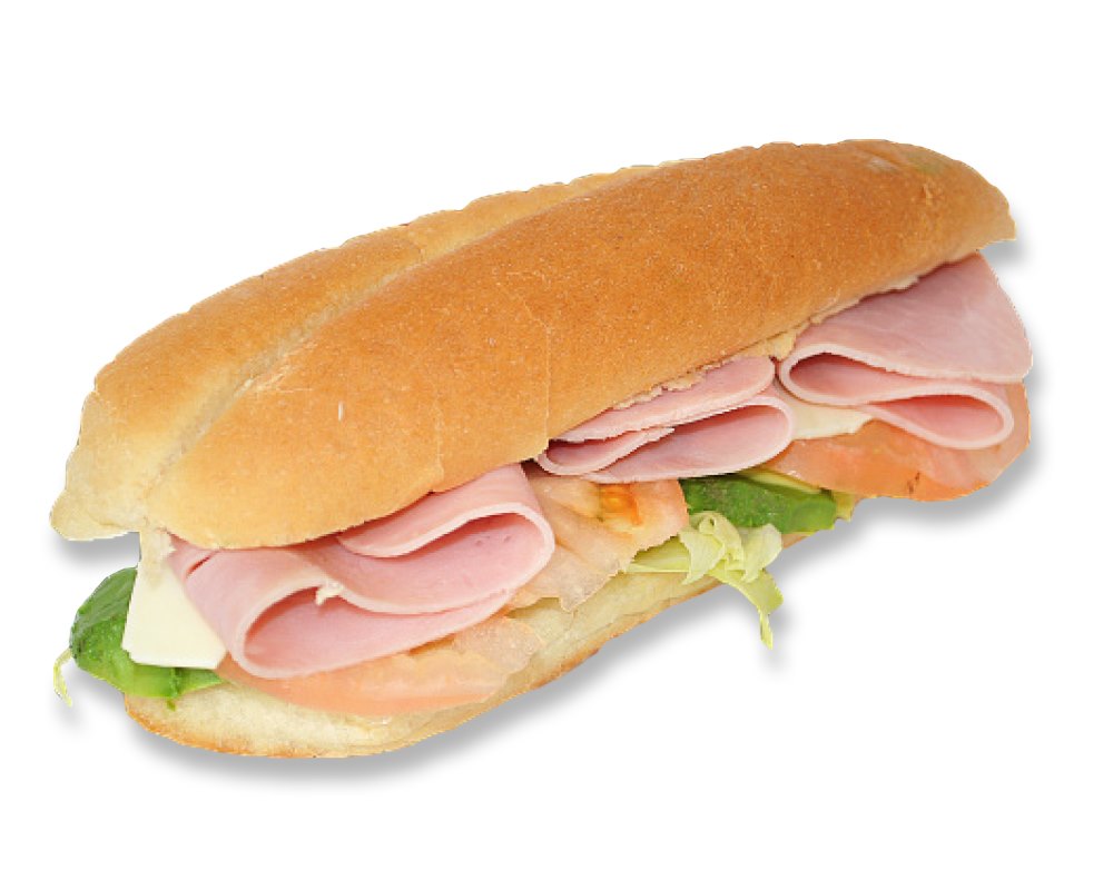 Order Ham and Cheese Sandwich food online from Honey Donuts store, Crowley on bringmethat.com