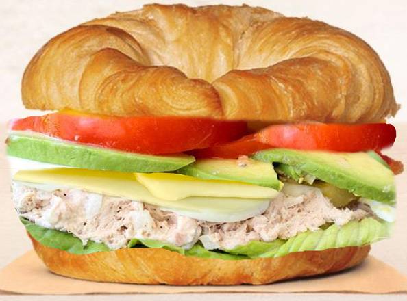 Order Tuna Salad Sandwich Croissant food online from Soup Kettle Grille store, Meridian on bringmethat.com