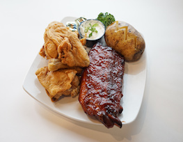 Order 4 Piece Broasted Chicken and Half Slab of Ribs food online from Zazzo'S Pizza store, Westmont on bringmethat.com