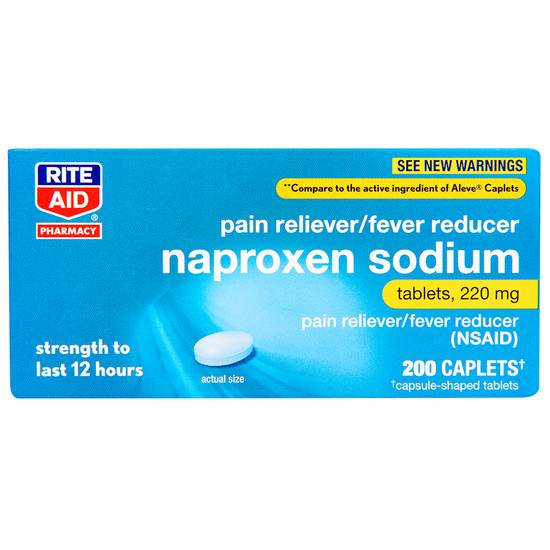Order Rite Aid Naproxen Sodium Pain Reliever Fever Reducer 220mg (200 ct) food online from Rite Aid store, CONCORD on bringmethat.com
