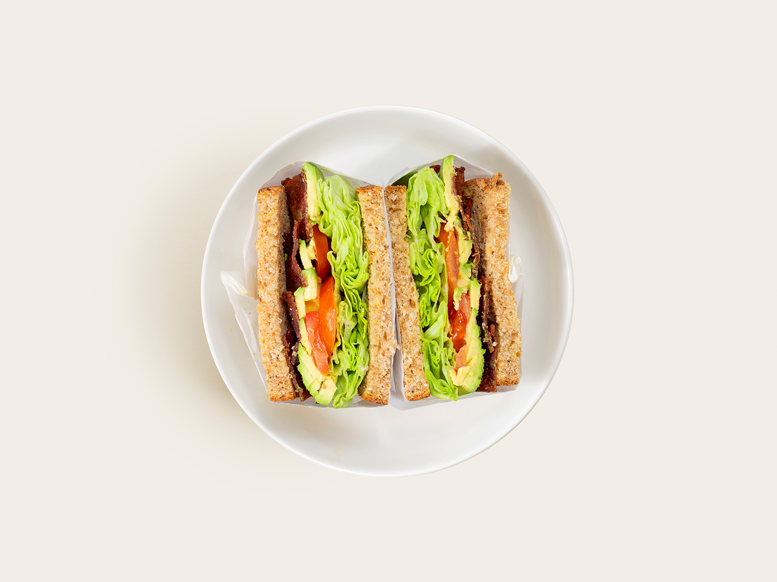 Order BLT Avocado Sandwich food online from Power Lunch store, Santa Clara on bringmethat.com