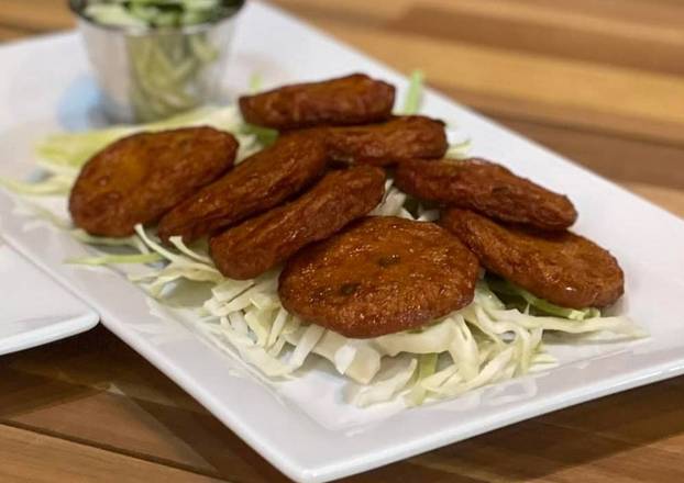 Order Fish Cakes (6 pcs) food online from Thai Zappz store, Overland Park on bringmethat.com