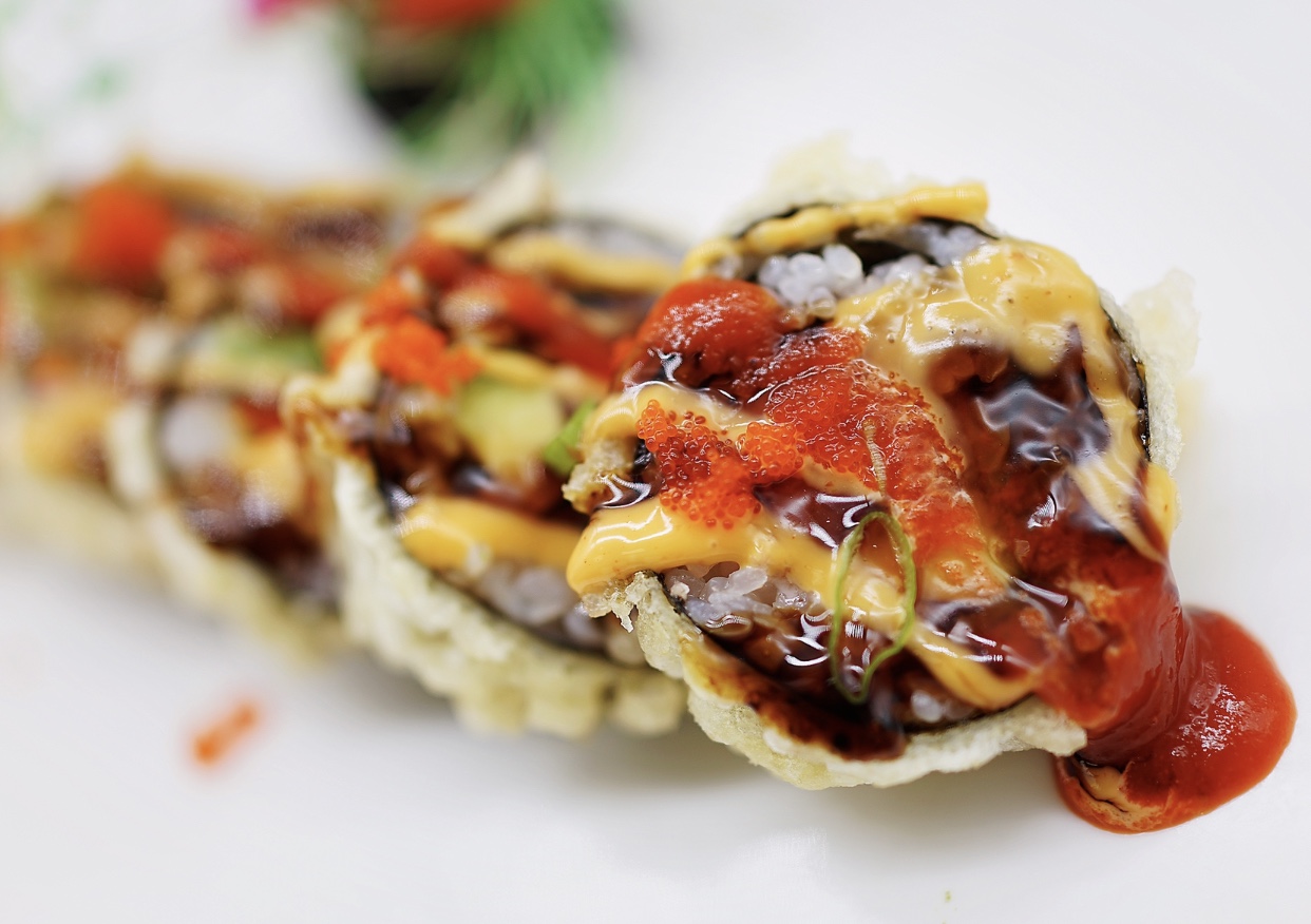 Order Volcano Roll food online from Red Bowl Asian Bistro store, Cary on bringmethat.com