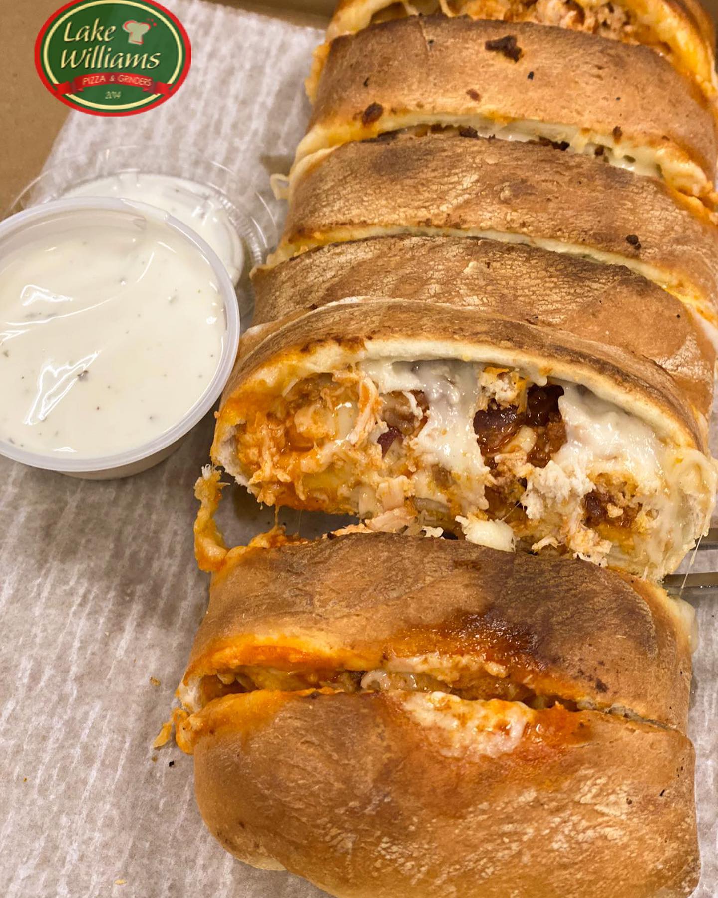 Order Buffalo Chicken Calzone food online from Lake William Pizza store, Marlborough on bringmethat.com