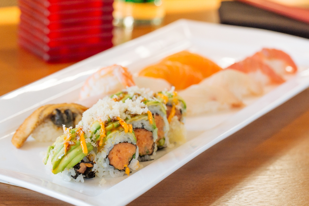 Order $32 Sushi Platter food online from Teikoku Restaurant store, Newtown Square on bringmethat.com