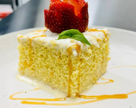 Order Tres Leches Cake food online from my plan V + salads store, Houston on bringmethat.com