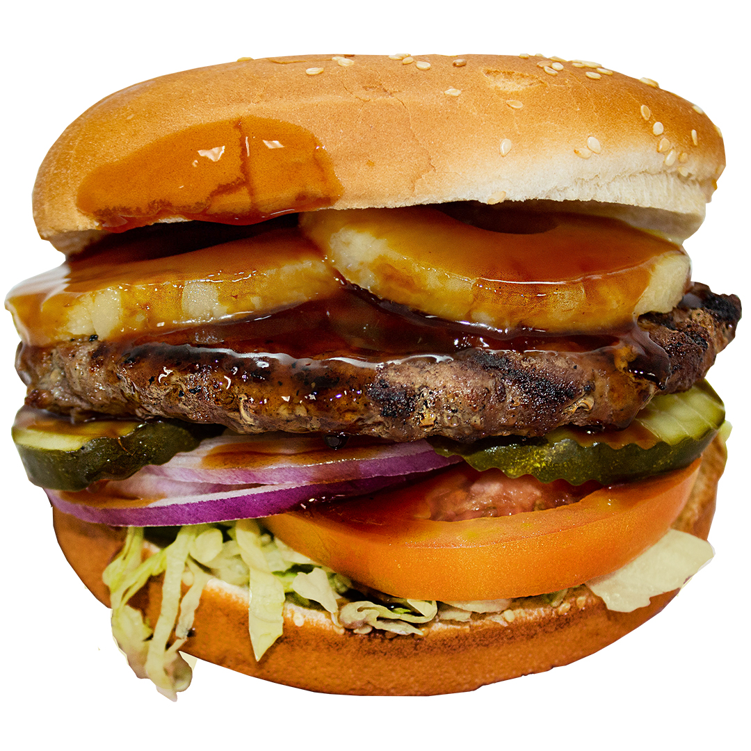 Order Teriyaki and Pineapple Burger food online from Mad Madelines Grill store, Temecula on bringmethat.com