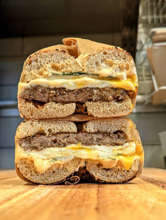 Order Sausage, Egg, & Cheese food online from The Bagelry @ Olmo store, New Haven on bringmethat.com