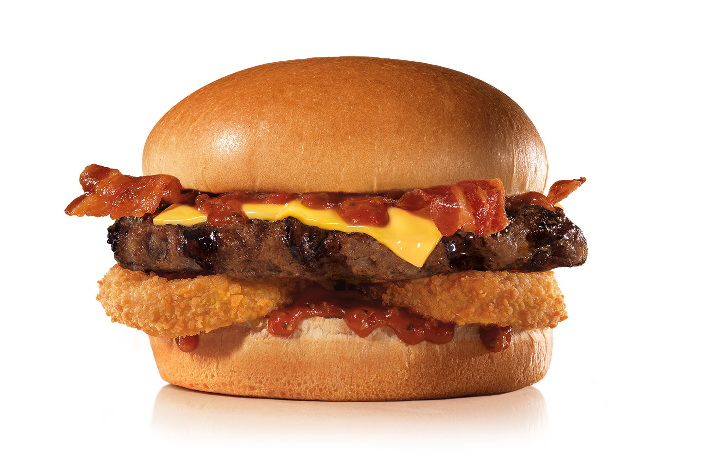 Order Western Bacon Cheeseburger® food online from Carl's Jr. store, Ceres on bringmethat.com