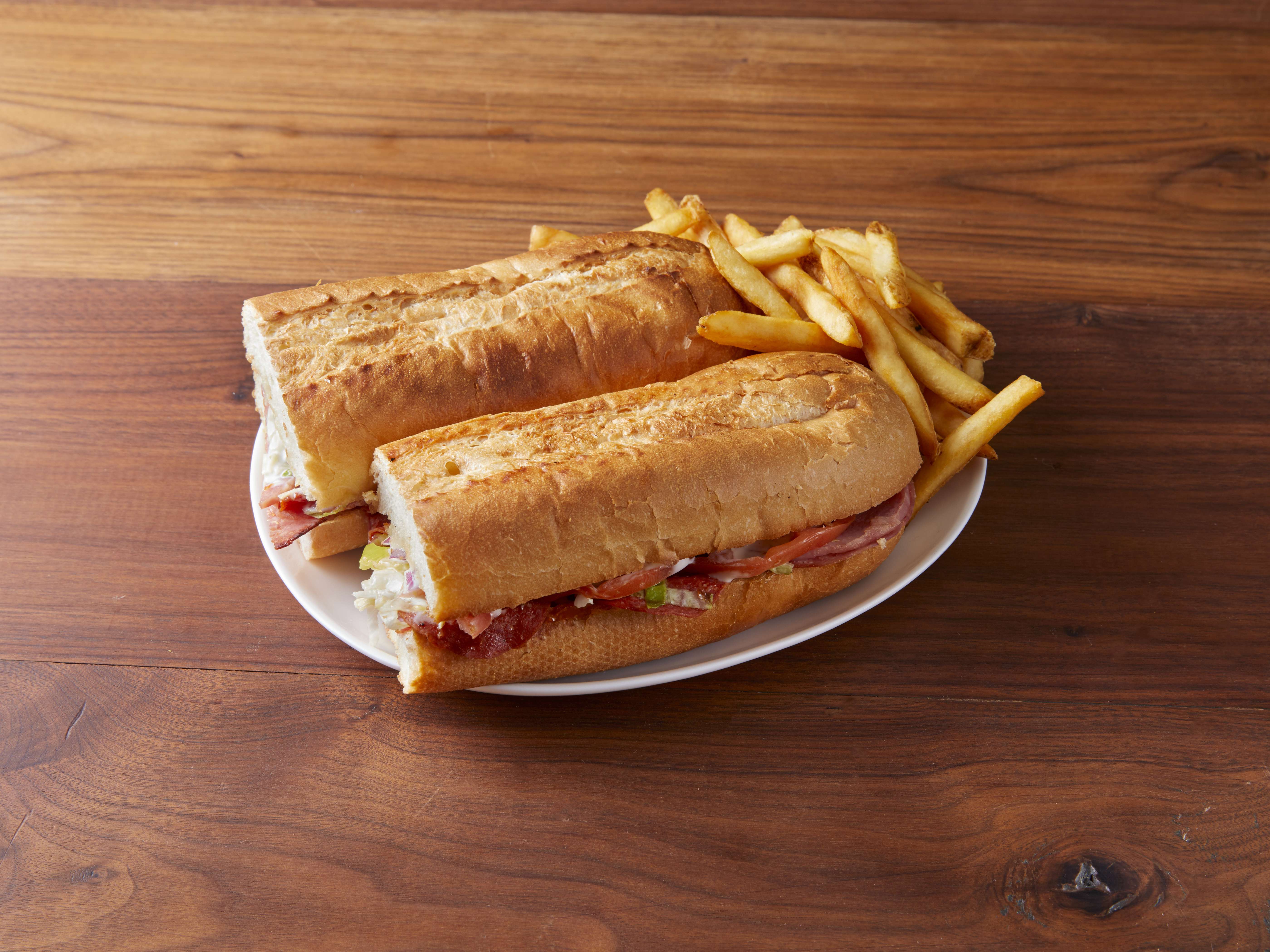 Order Italian Footlong Sub food online from Happy's Pizza store, Sterling Heights on bringmethat.com