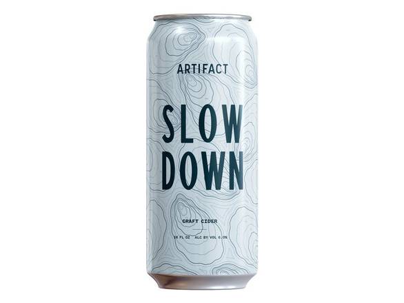 Order Artifact Cider Slow Down - 4x 16oz Cans food online from Magothy Wine & Spirits store, Severna Park on bringmethat.com