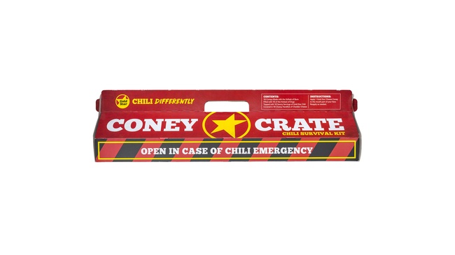Order Coney Crate (10 Cheese Coneys) food online from Gold Star Chili store, Lebanon on bringmethat.com
