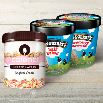 Order Pick 3 Ice Cream Pints food online from Tgi Fridays store, Cherry Hill on bringmethat.com