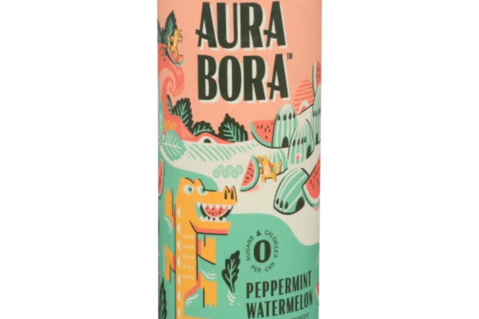 Order Aura Bora - Peppermint Watermelon food online from Luv Mart store, Santa Cruz on bringmethat.com