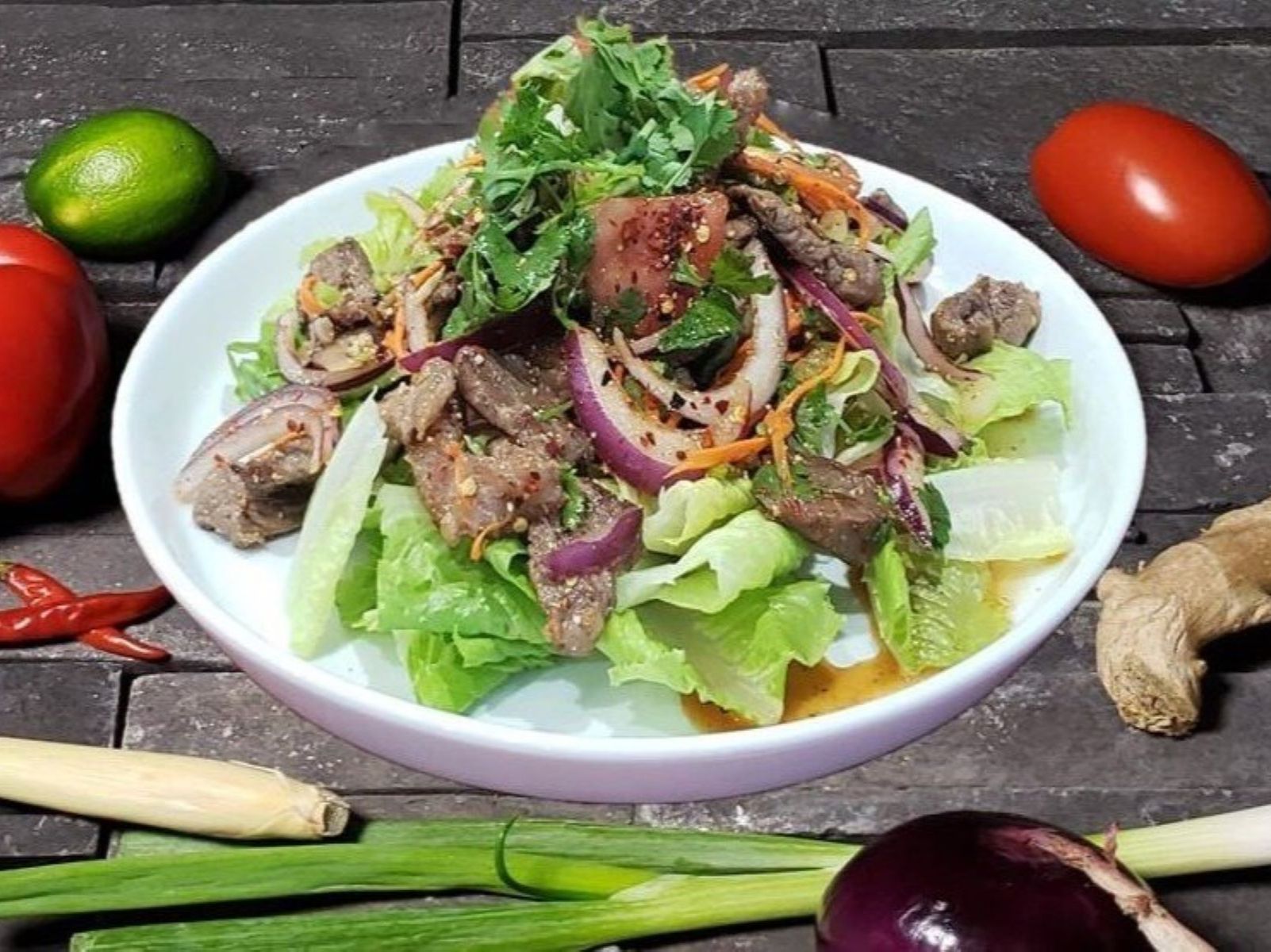 Order Beef Salad food online from Jie Kitchen store, Las Vegas on bringmethat.com