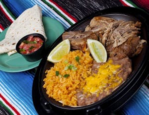 Order Carnitas Dinner food online from Manuels Mexican Restaurant and Cantina store, Phoenix on bringmethat.com