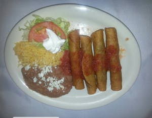 Order Flautas Dinner food online from Mexico Restaurant store, Des Plaines on bringmethat.com