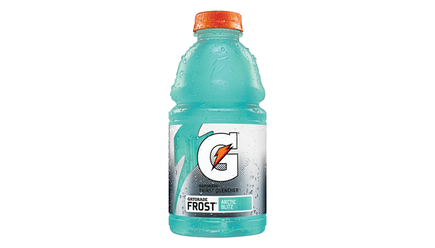 Order Gatorade G Frost Thirst Quencher Arctic Blitz 28 oz Bottle food online from Golden Rule Liquor store, West Hollywood on bringmethat.com