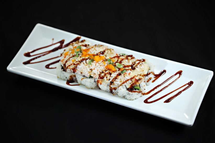 Order Baked Monster Roll food online from Hon Sushi store, Corona on bringmethat.com