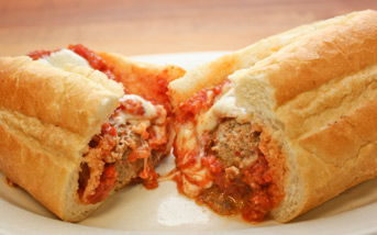 Order Meatball Sub food online from Boston House of Pizza store, Roslindale on bringmethat.com