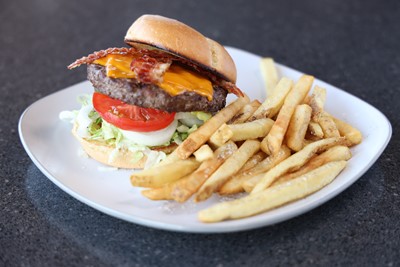Order Smoked Cheddar Bacon Burger food online from Tumbleweed Tex Mex Grill & Margarita Bar store, Jeffersonville on bringmethat.com