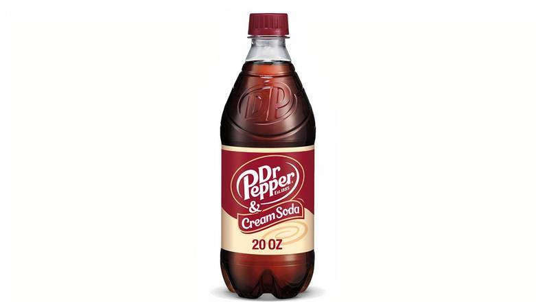 Order Dr Pepper & Cream Soda, 20 oz bottle food online from Mac On 4th store, Alton on bringmethat.com