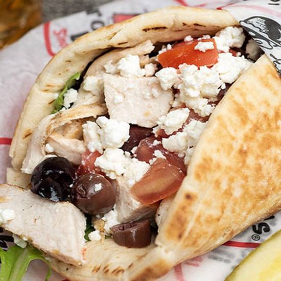 Order *Arcadian Chicken Pita food online from Groucho's Del store, Columbia on bringmethat.com