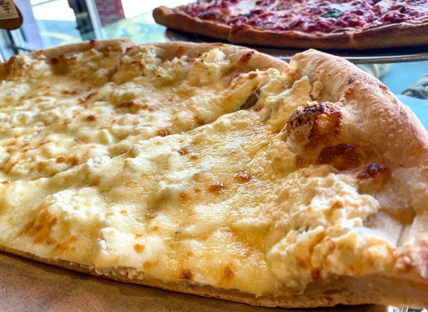 Order White Pie - Pizza food online from Salvino Pizzeria & Restaurant store, Selden on bringmethat.com