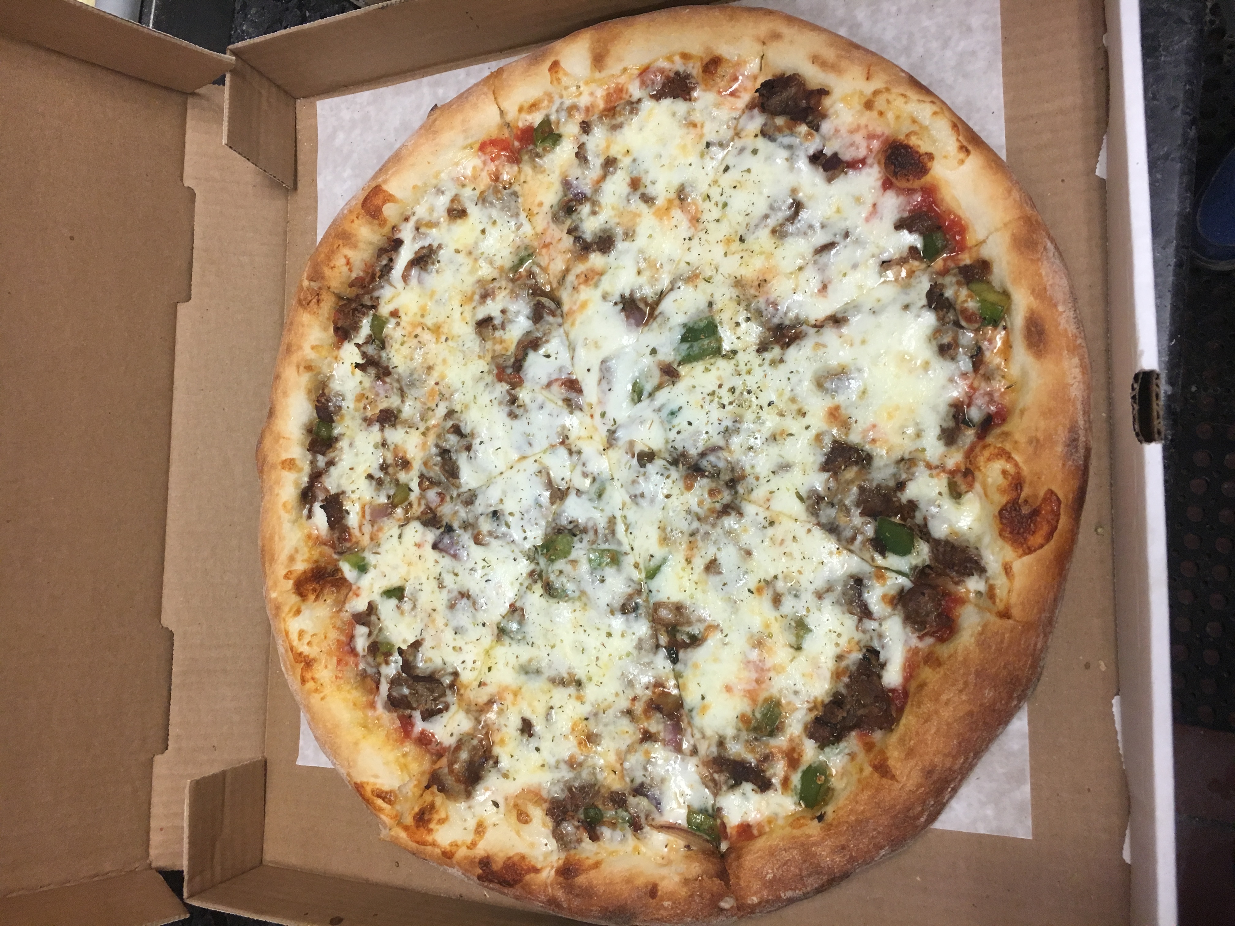Order Philly Cheesesteak Pizza food online from Sorrento Pizza store, Philadelphia on bringmethat.com