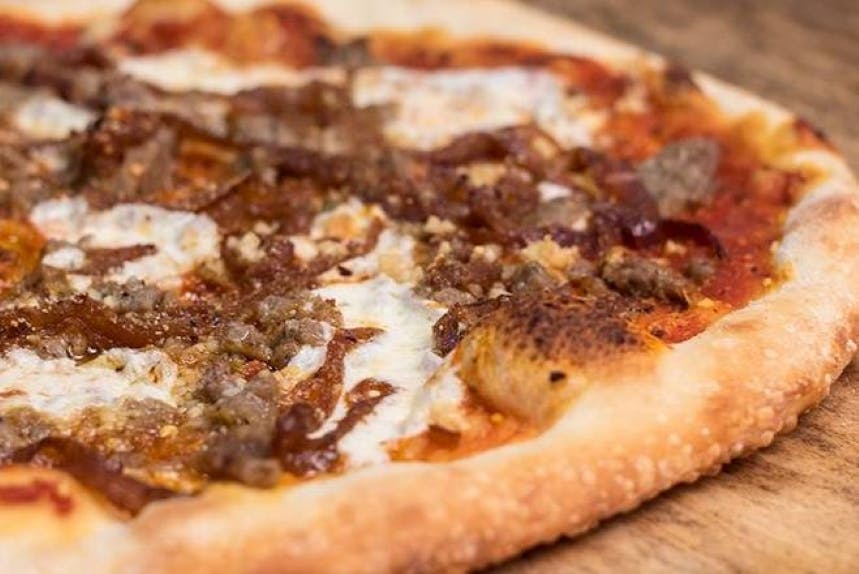 Order Rustic Salsiccia Pie - 10" food online from NYPD Pizza store, Orlando on bringmethat.com