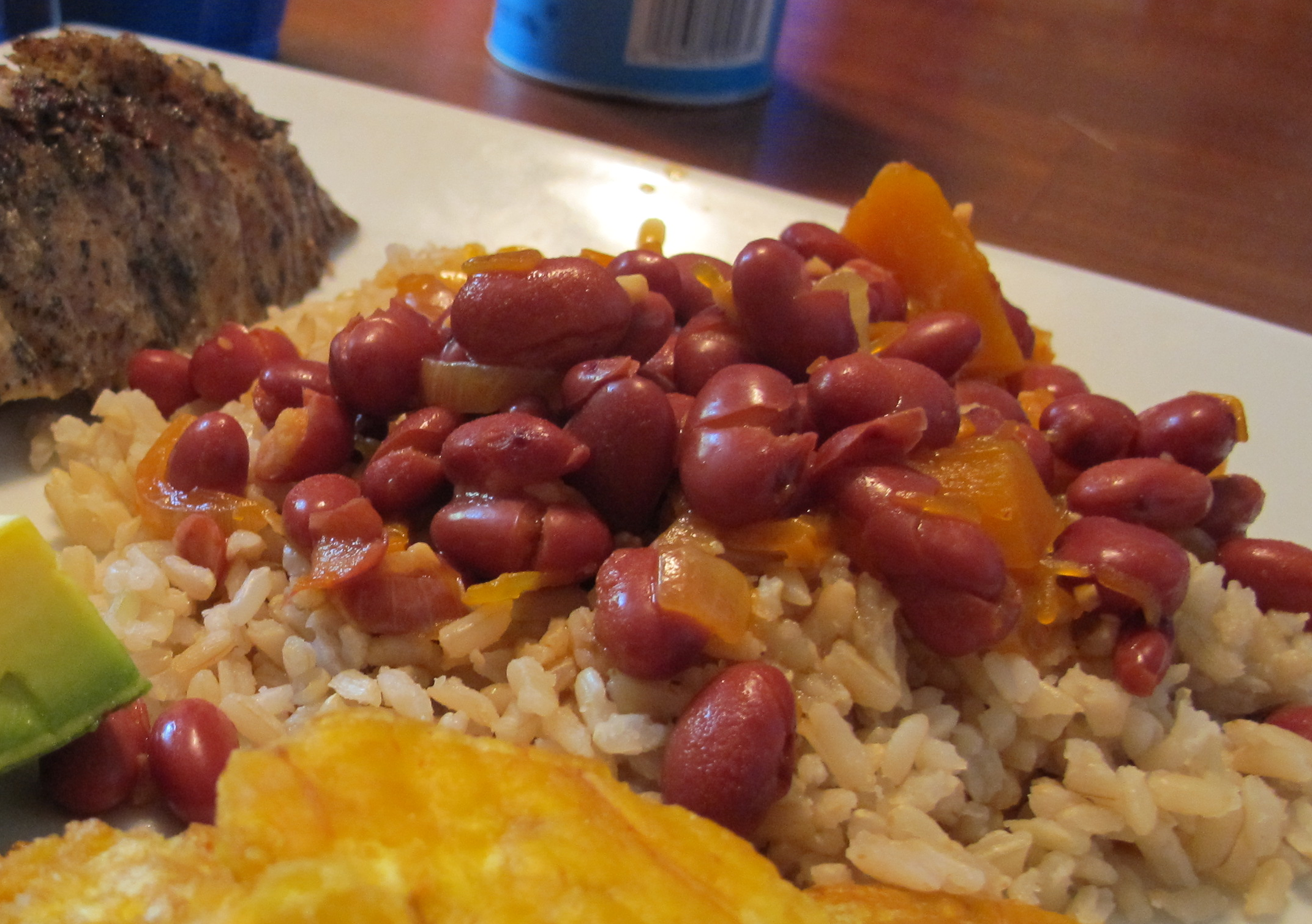 Order White Rice and Beans  food online from Tex-Chick Puerto Rican Restaurant store, Houston on bringmethat.com
