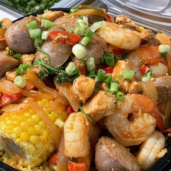 Order *Shrimp & Sausage Skillet food online from Bailey Seafood store, Buffalo on bringmethat.com