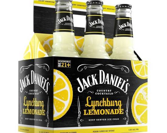 Order Jack Daniel's Lynchburg Lemonade Country Cocktails - 6pk/10 fl oz Bottles food online from Windy City Liquor Market store, El Cajon on bringmethat.com