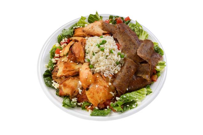 Order #11 Combo Rice Bowl food online from Serops Express store, Baton Rouge on bringmethat.com