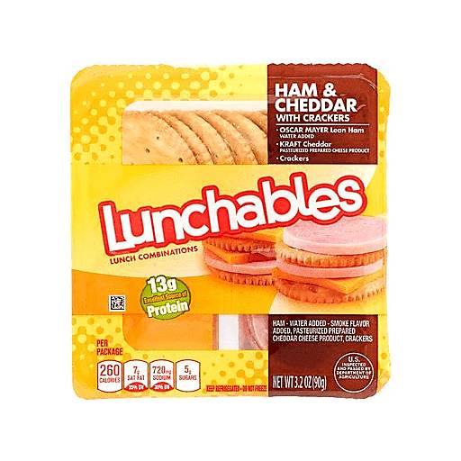 Order Oscar Mayer Ham And Cheddar Lunchable (3.2 OZ) 133902 food online from Bevmo! store, Chico on bringmethat.com