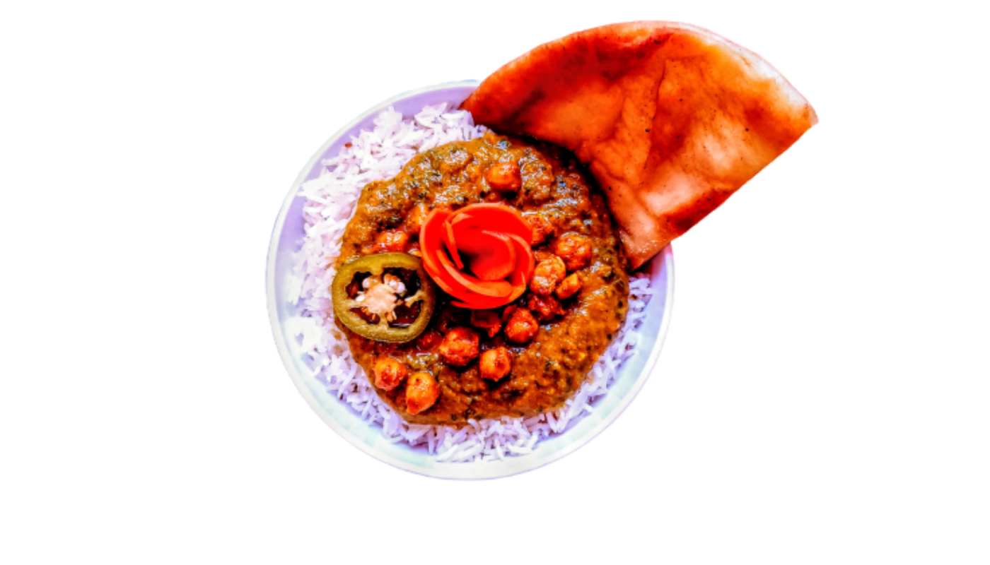 Order Chole Palak Bowl food online from Curry In A Hurry store, Omaha on bringmethat.com