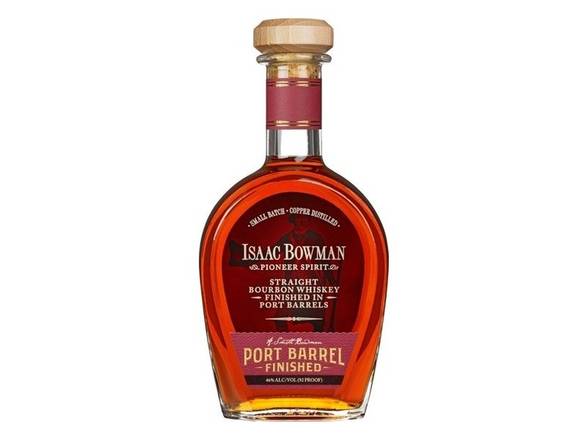 Order Isaac Bowman Port Barrel Finished Bourbon - 750ml Bottle food online from Josh Wines & Liquors Inc store, New York on bringmethat.com