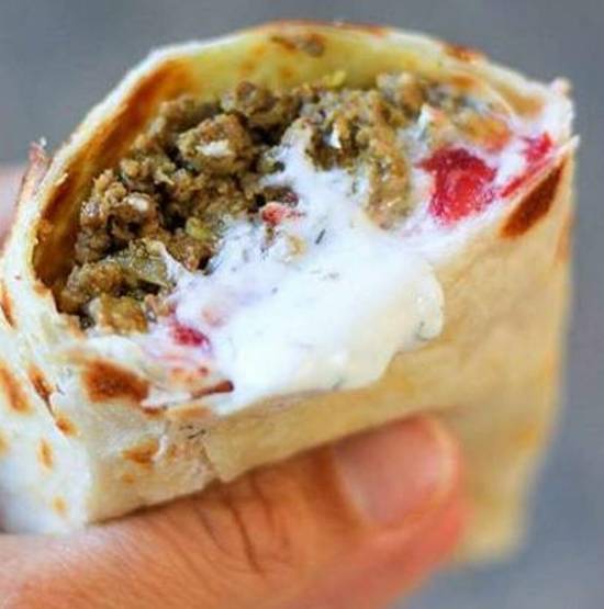 Order Mad Max Lamb Breakfast Burrito food online from IV Deli Mart store, Goleta on bringmethat.com