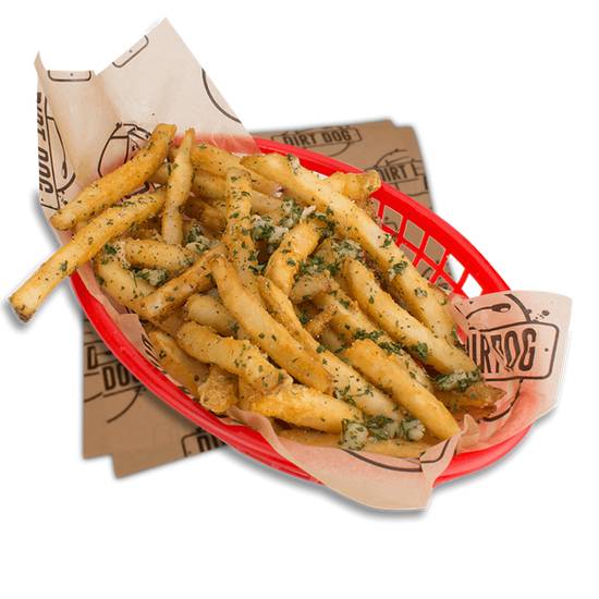 Order Garlic Fries food online from Dirt Dog store, Downey on bringmethat.com