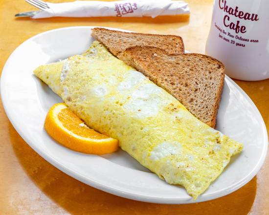 Order Turkey & Swiss Omelet food online from Chateau Coffee Cafe store, Kenner on bringmethat.com