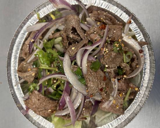 Order Beef Salad (Flank Steak) (Nua Nam Tok) food online from Little thai kitchen store, Scarsdale on bringmethat.com