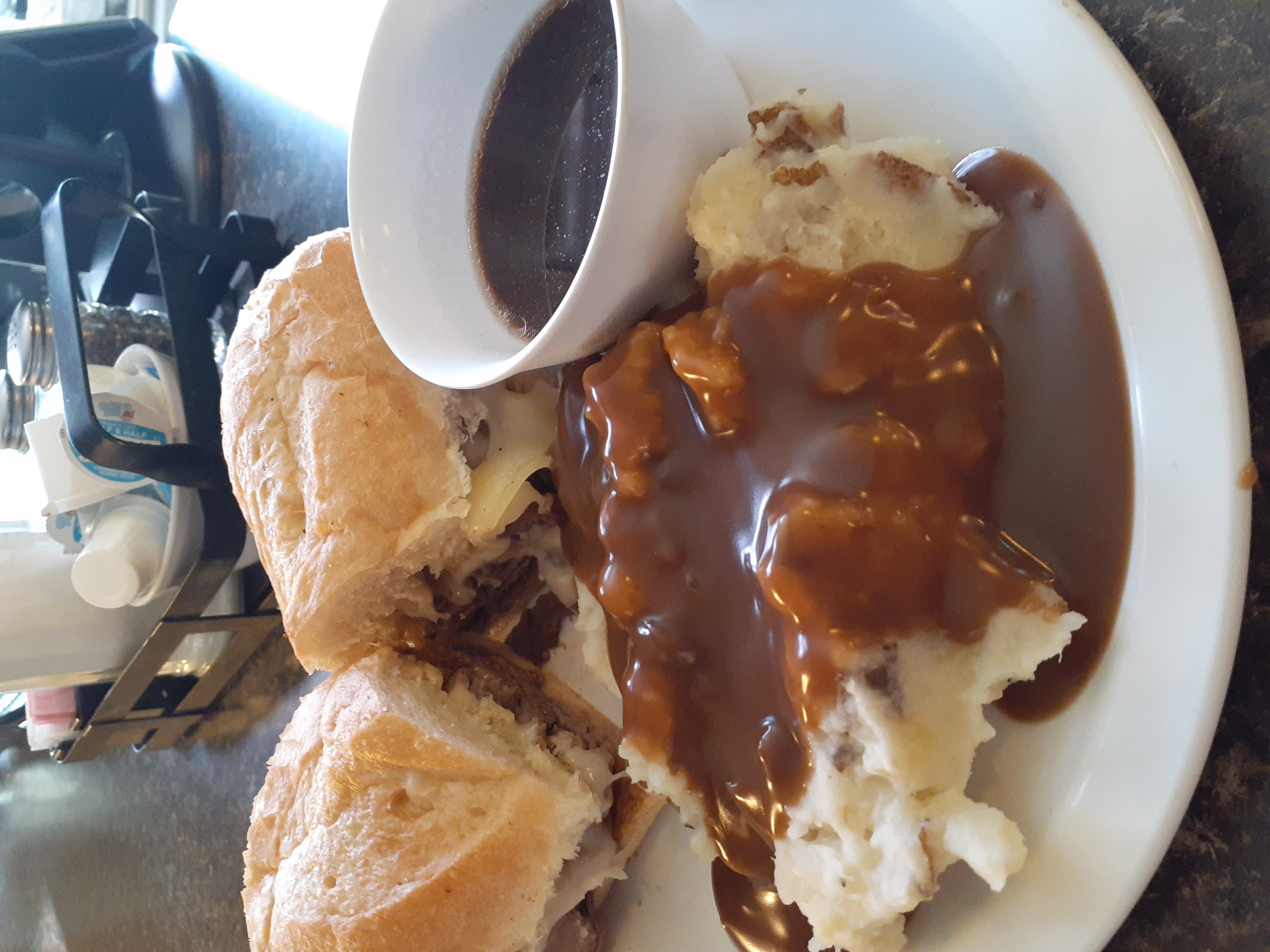Order French Dip Sandwich food online from Mountain Shadows Restaurant store, Colorado Springs on bringmethat.com