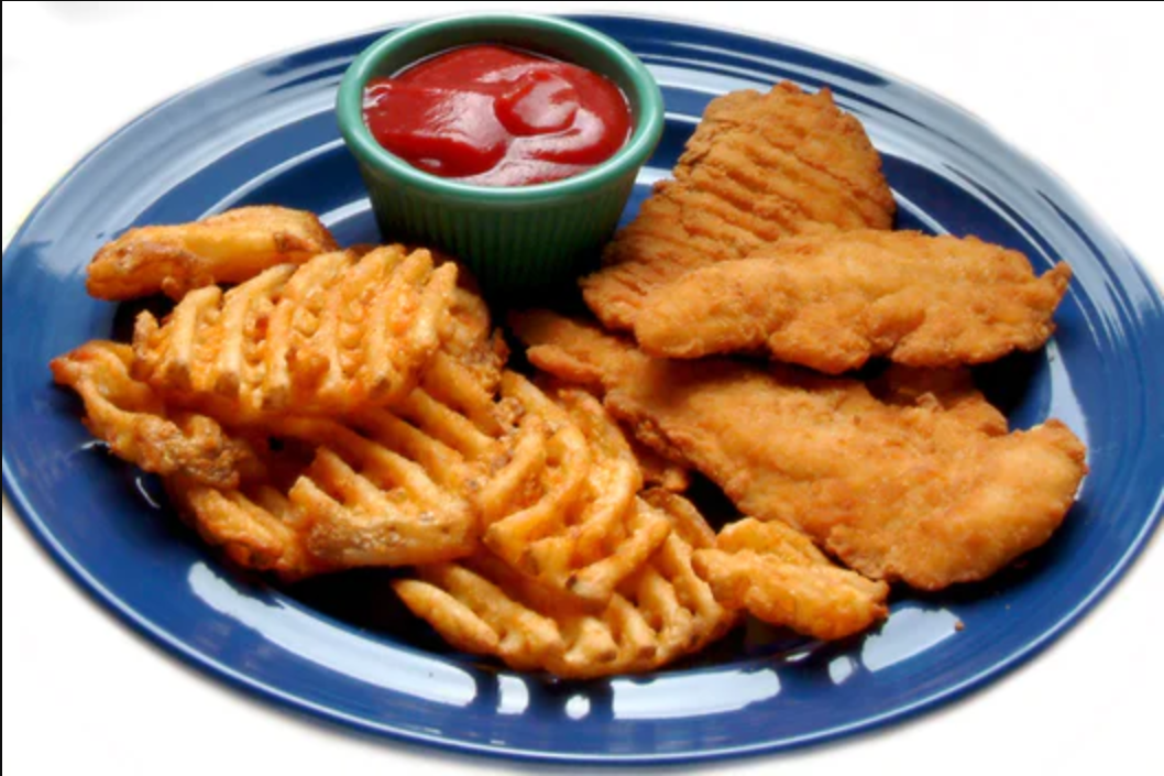 Order Kids Chicken Strips food online from HuHot Mongolian Grill store, Omaha on bringmethat.com