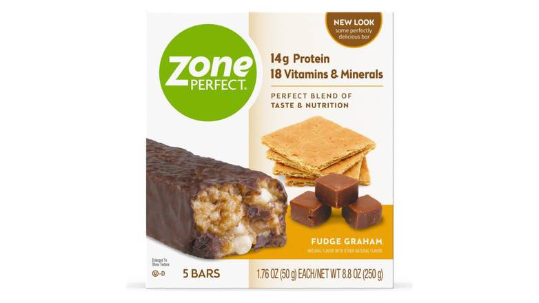 Order Zoneperfect Protein Bars, Fudge Graham - 5 Bars 8.8 OZ food online from Valero Food Mart store, Murrayville on bringmethat.com