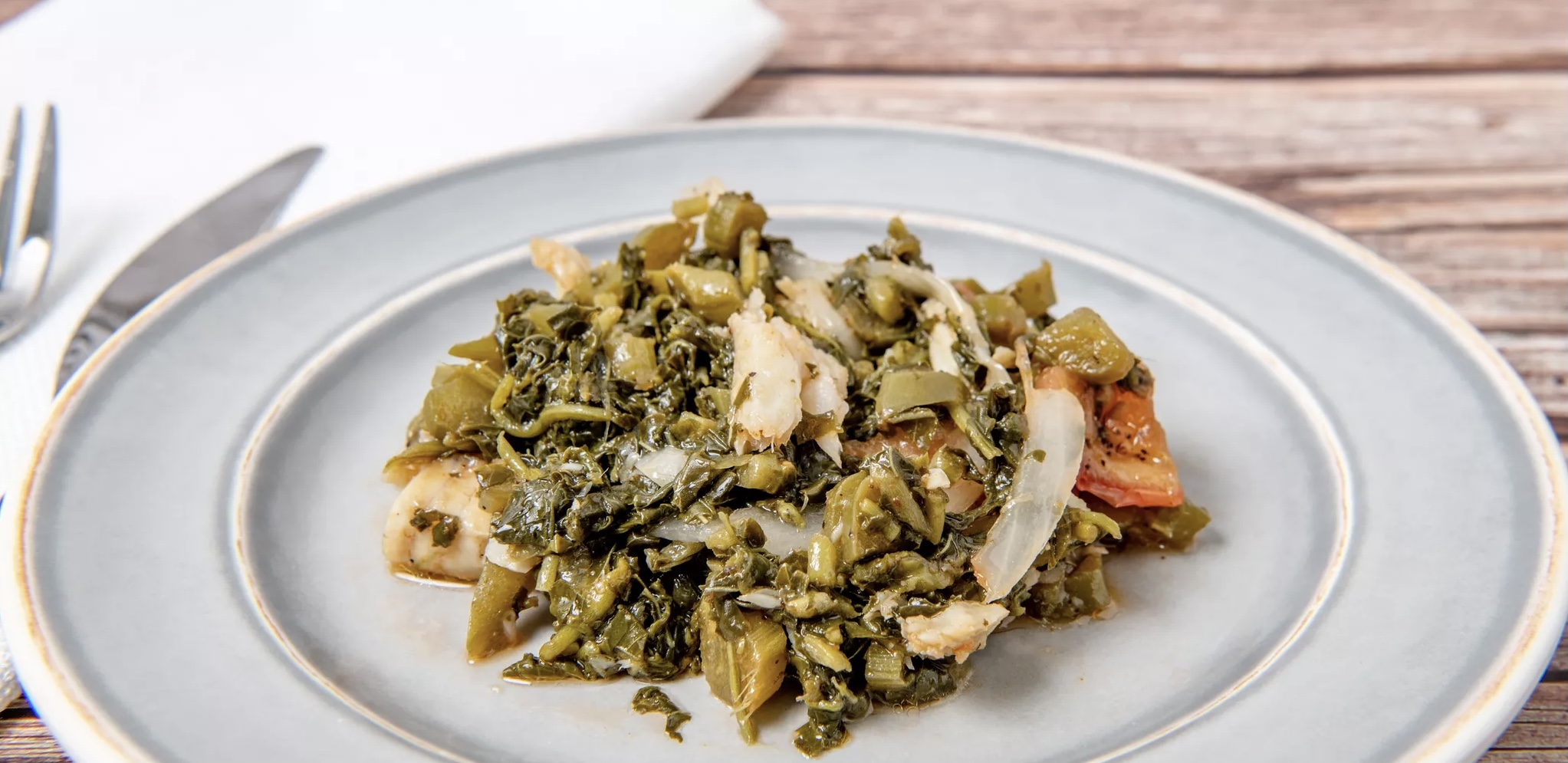 Order Callaloo food online from Cool Runnings Eatery store, White Plains on bringmethat.com